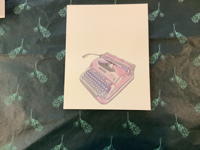 Typewriter / You’re just my type. / Pink