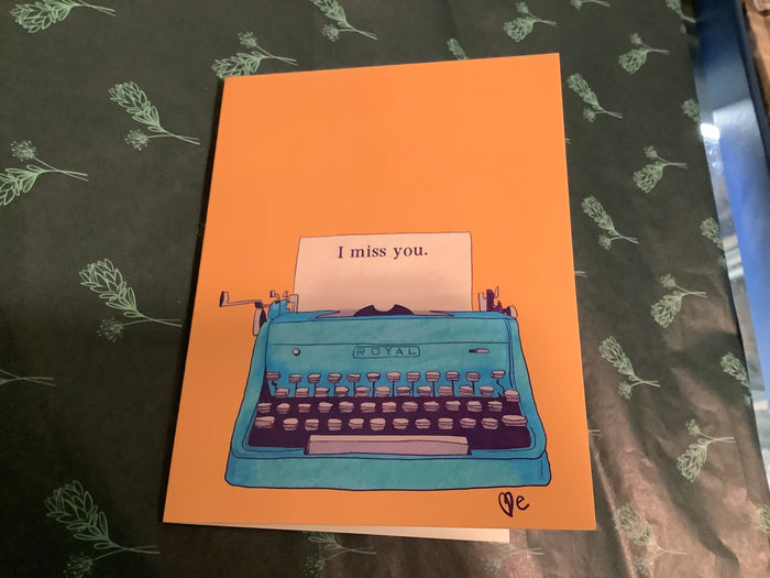 Typewriter / I miss you / Mustard/Turquoise