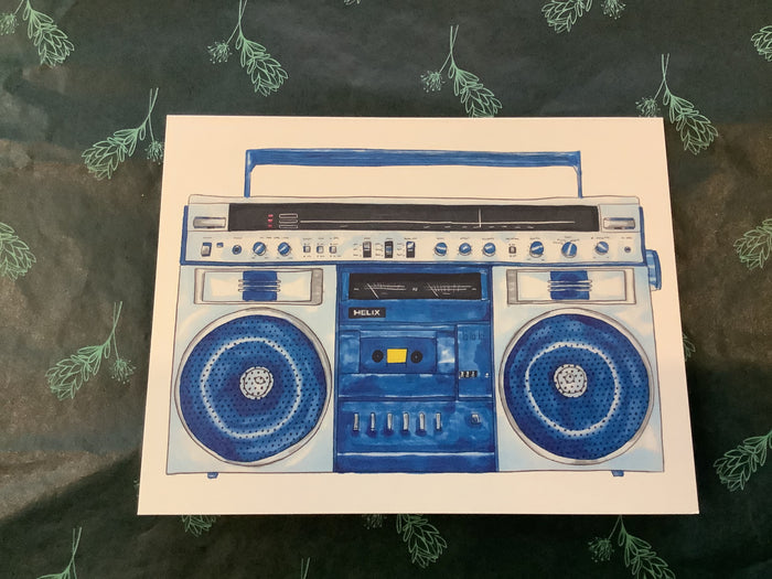 Stereo/Boombox / Blank / Blue