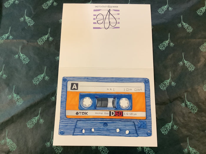 Cassette Tape / Blank / Blue
