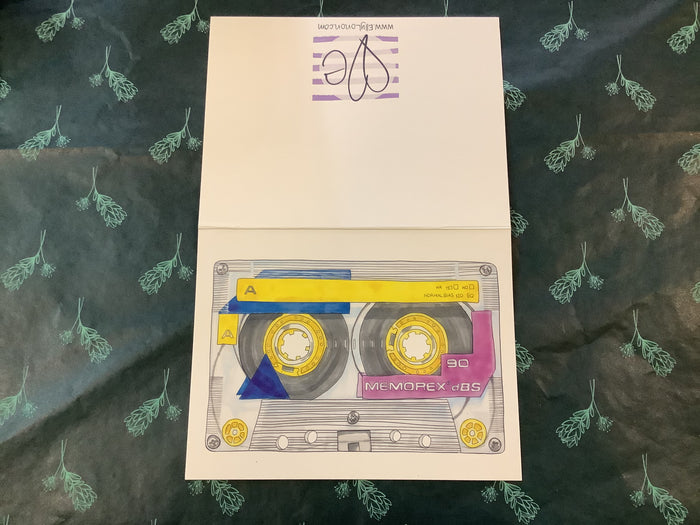 Cassette Tape / Blank / White/Clear