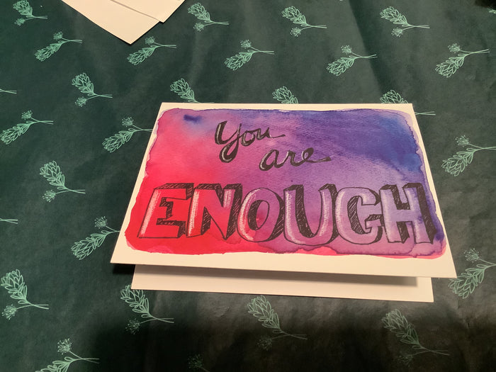 Encouragement / You are enough / Hot pink/ Purple/ Indigo