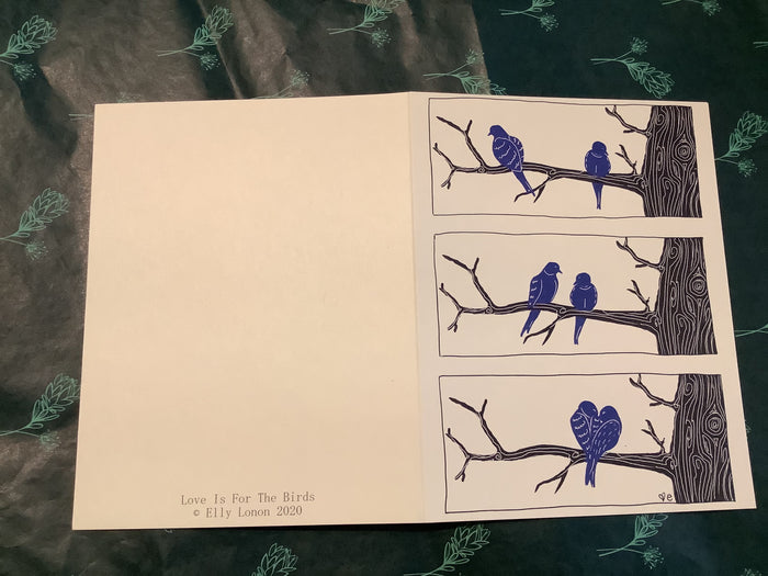 Love birds / Blank / Dark Blue/Black