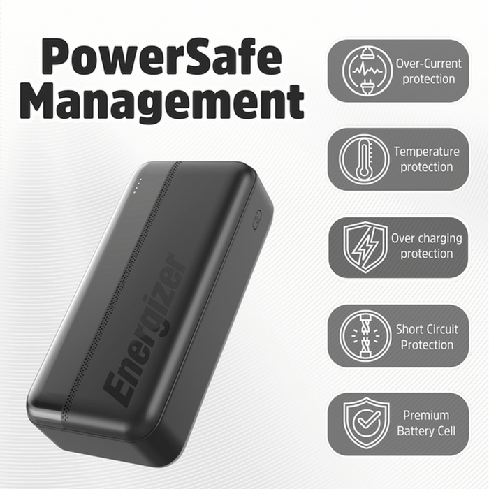 Energizer 30000mAh Power Bank | UE30050C Energizer Powerbank Euronics Ireland