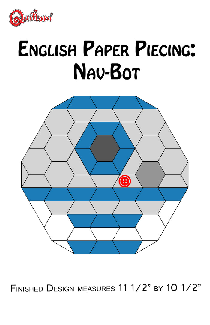 English Paper Piecing: Nav Bot Paper Pattern