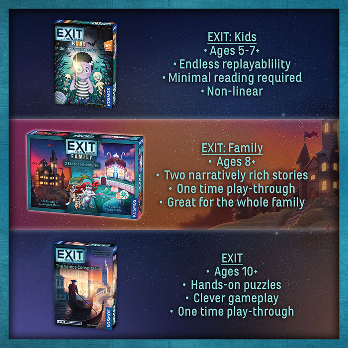 EXIT: The Game - Family - 2 Escape Adventures Games Thames & Kosmos