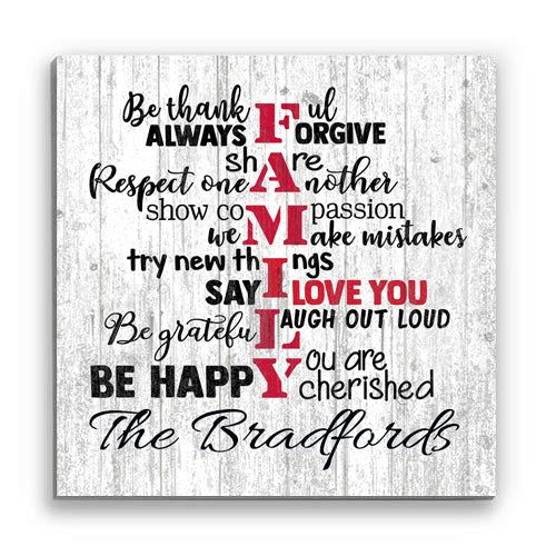 family rules sign