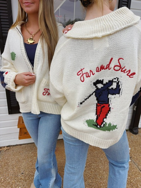 Far & Sure Golf Sweater