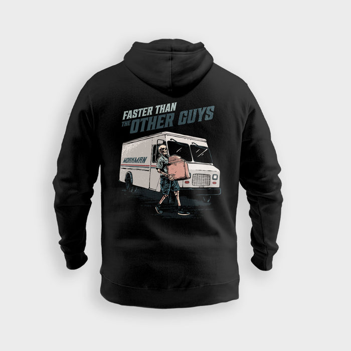 Faster Than The Other Guys (White) - Hoodie