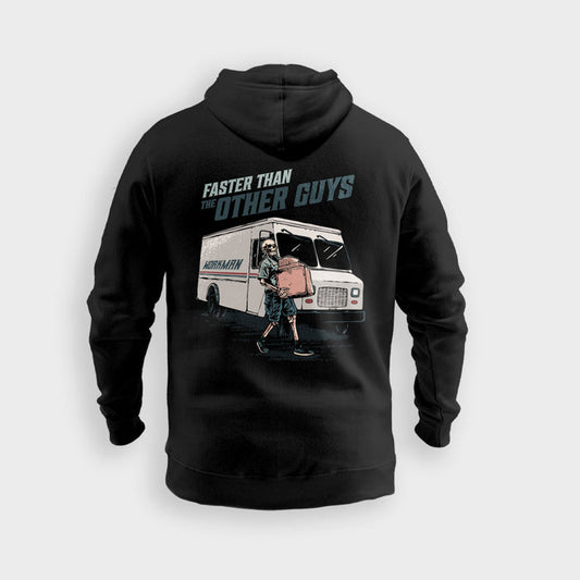 Faster Than The Other Guys (White) - Hoodie