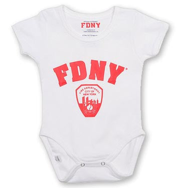 FDNY White Onesie