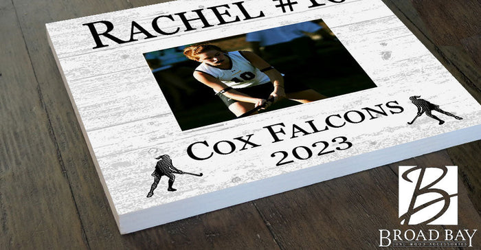 Field Hockey Award Recognition Plaque - Senior Season Year End Gift, Coach or MVP Solid Wood - Broad Bay Personalized Gifts Shipped Fast