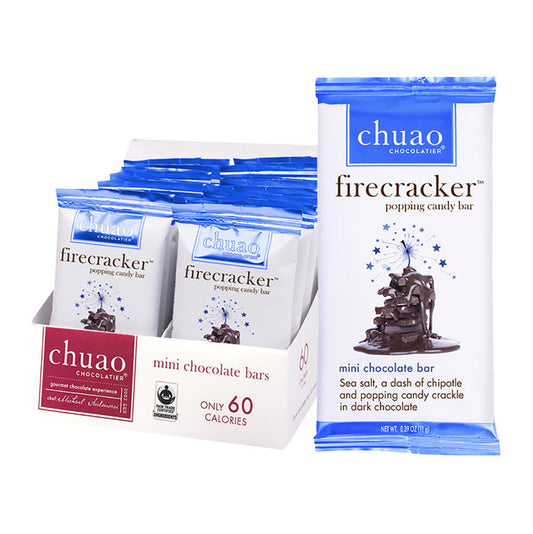 Firecracker Chuao Dark Chocolate Mini Bars - 24ct