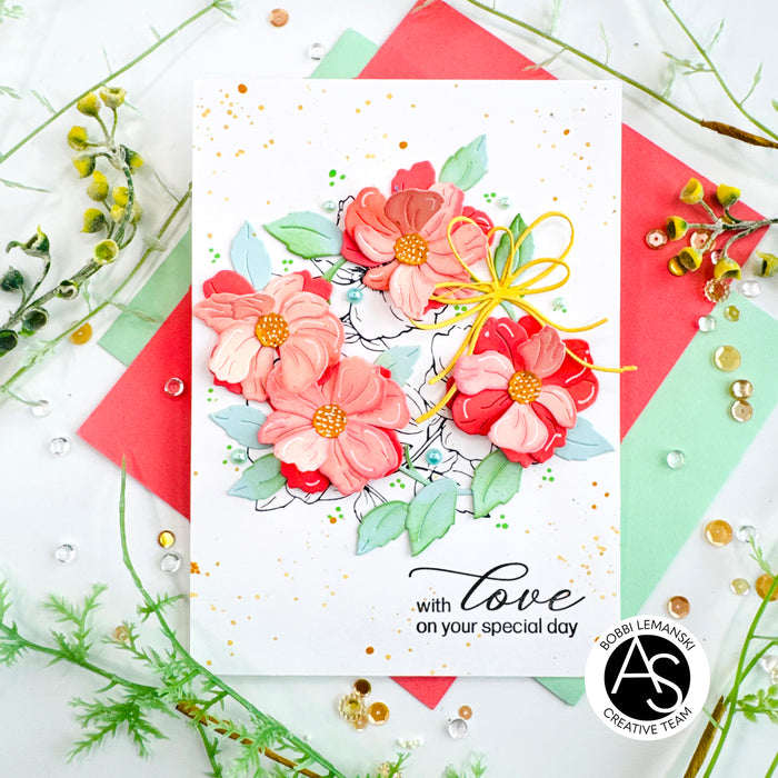 Floral Trio Press+Hot Foil Plate & Stencil Bundle