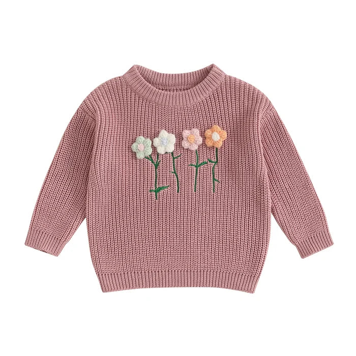 FLOWERS Knitted Sweater