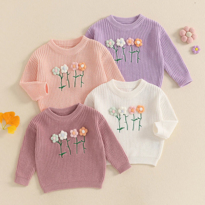 FLOWERS Knitted Sweater