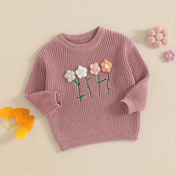 FLOWERS Knitted Sweater