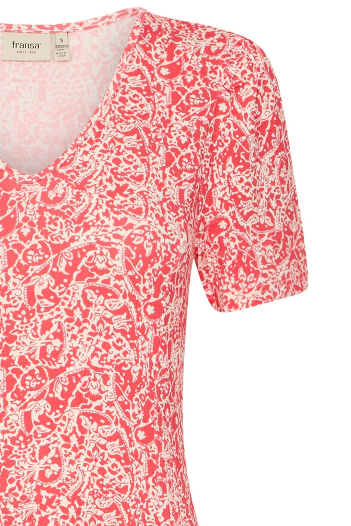 fransa-20610387-frfedot-1-short-sleeve-red-midi-dress
