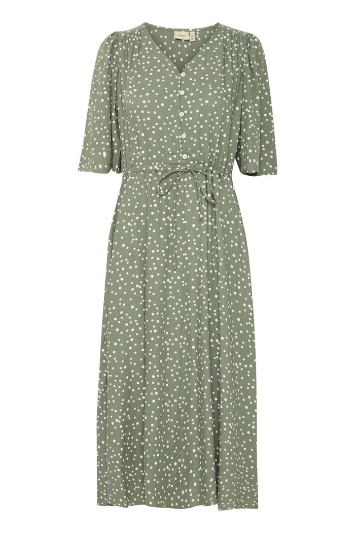 Fransa 20615443 Frmaddie SK 2 Cotton Skirt in Agave Green-Dotique-