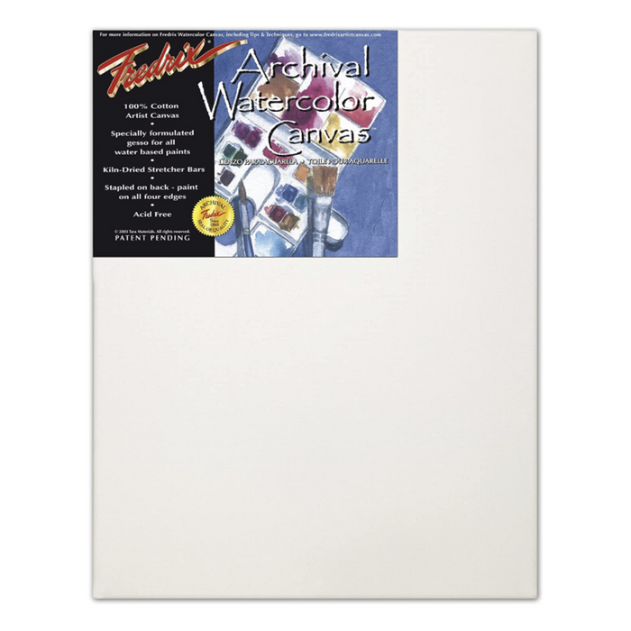 Fredrix Artist Series Watercolor Stretched Canvas - 24 x 36 inches - by Fredrix - K. A. Artist Shop
