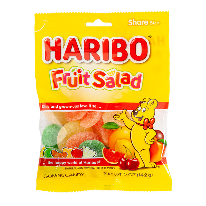 Fruit Salad Haribo Gummi Candy 5oz Bag - 12ct