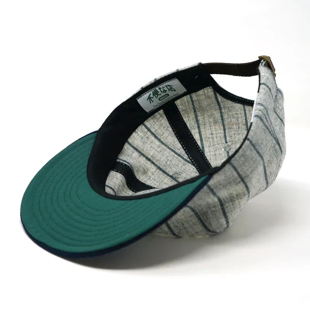 Fuben Pin Stripe Hat - Grey/Navy