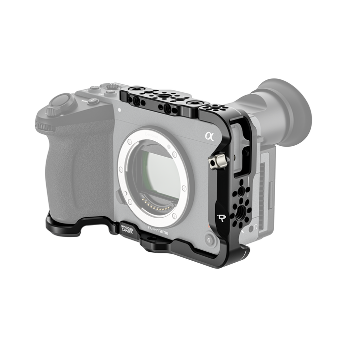 sony fx2 full cage on camera front