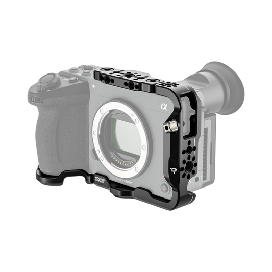 sony fx2 full cage on camera front