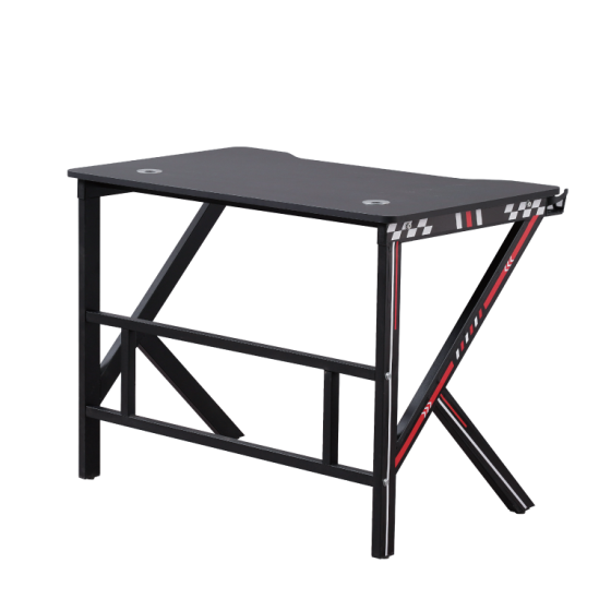 Gaming Desk Eksa LXW61BK140, 140cm | Black Gaming Table