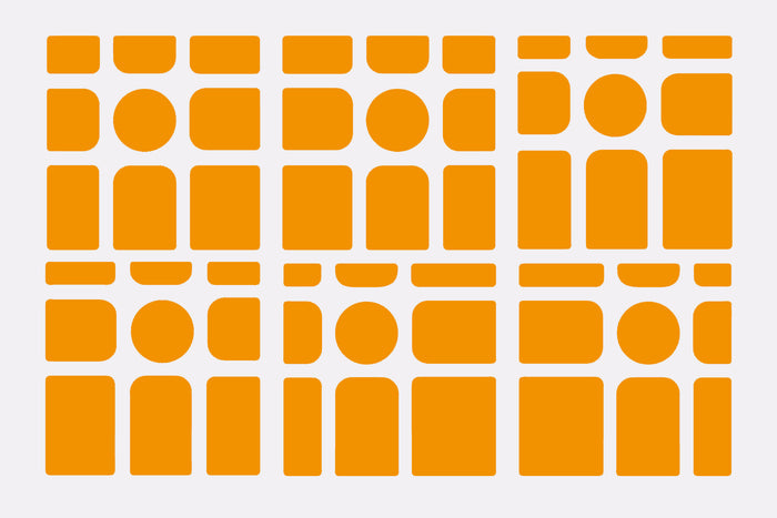 GAN Mirror M Sticker Set - Fluro Orange
