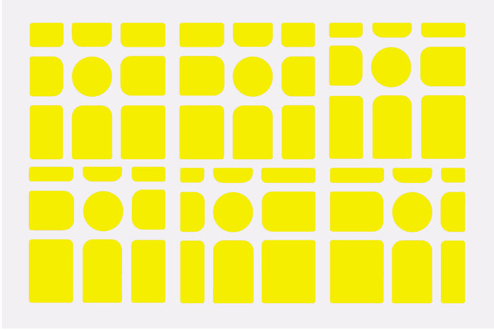 GAN Mirror M Sticker Set - Fluro Yellow