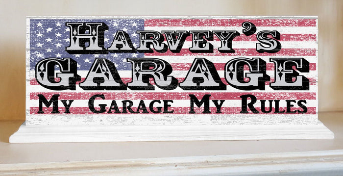 Custom Garage Man Cave Sign Gift Men Husband Son or Grandpa - Broad Bay Personalized Gifts Shipped Fast