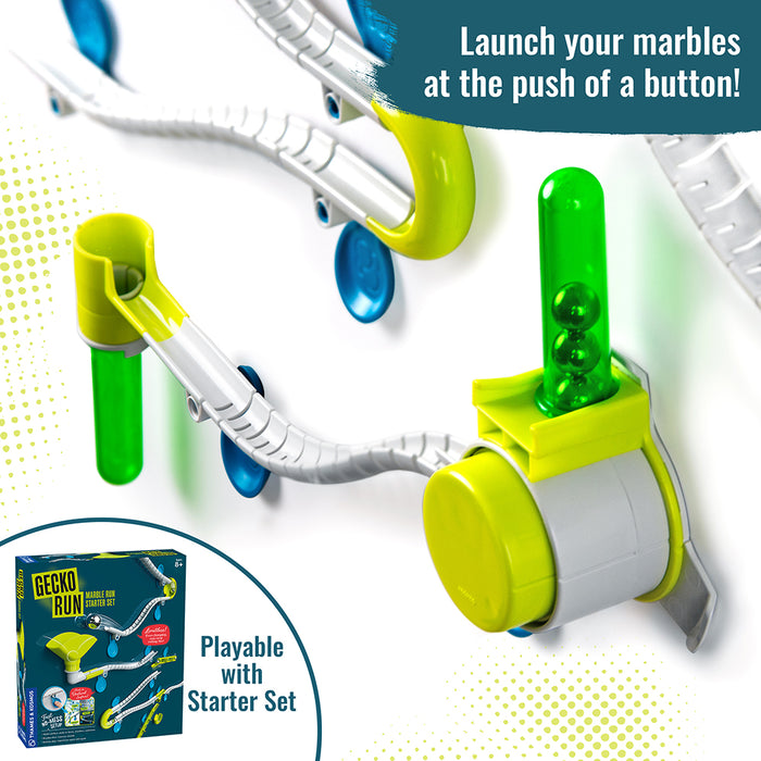 Gecko Run: Marble Run Rapid-Fire Launcher Expansion Pack Marble Runs Thames & Kosmos