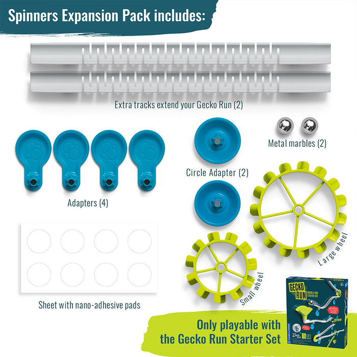 Gecko Run: Marble Run Spinners Expansion Pack Marble Runs Thames & Kosmos