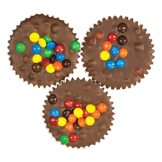 Giant Chocolate Cups with M&M's - 24ct