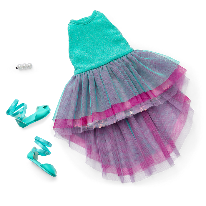 Glam Shimmering Ocean Outfit for 18-inch Dolls