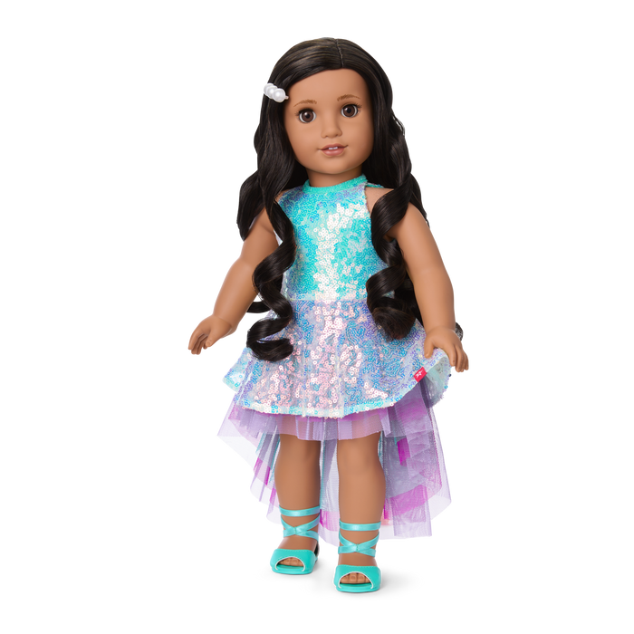 Glam Shimmering Ocean Outfit for 18-inch Dolls
