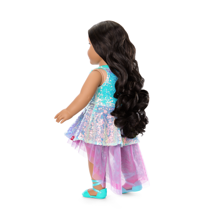Glam Shimmering Ocean Outfit for 18-inch Dolls