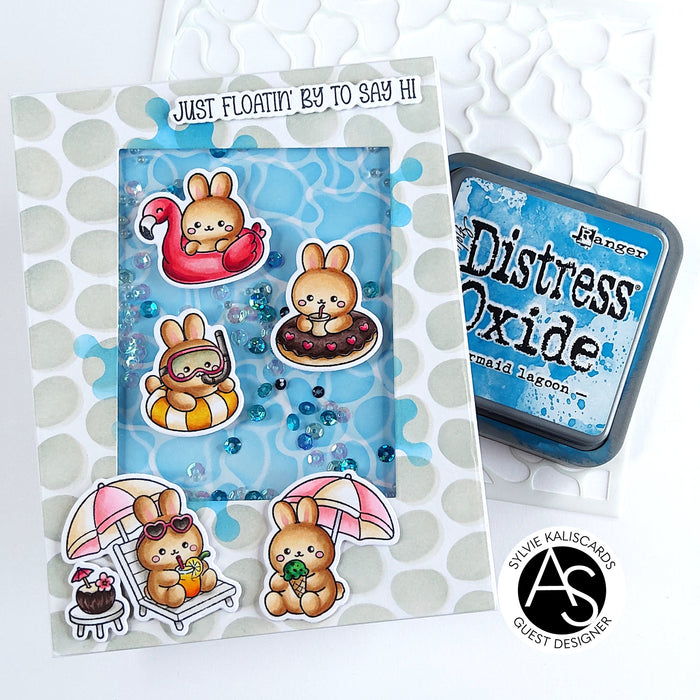 Glistening Water Stencil