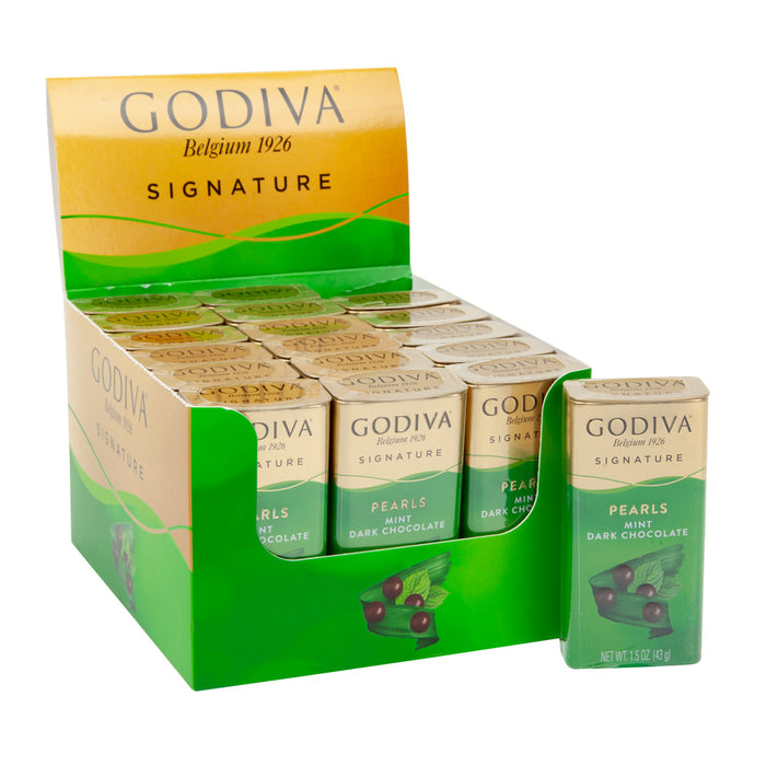 Godiva Pearls Dark Chocolate Mint - 18ct