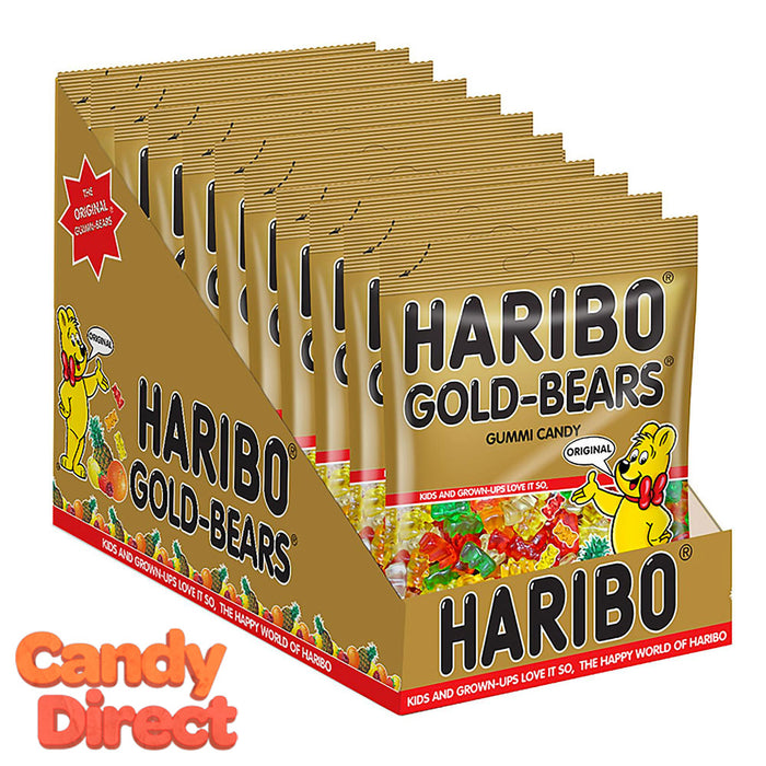 Gold Bears Haribo Gummi Candy 5oz Bags - 12ct
