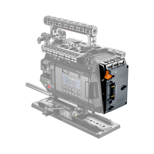 battery plate system for ursa cine 12k 17k on camera