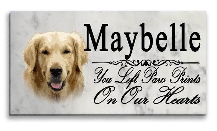 Golden Retriever Memorial Stone