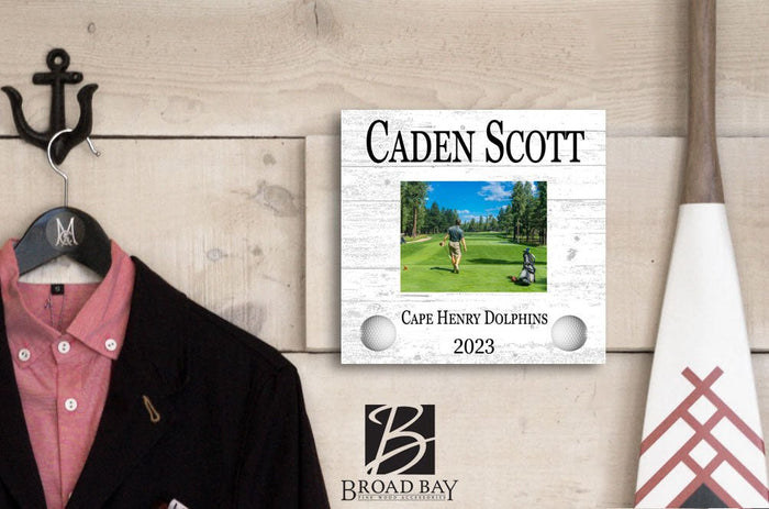 Golf Award Recognition Plaque Season Year End Gift for Player, Coach or MVP - Broad Bay Personalized Gifts Shipped Fast
