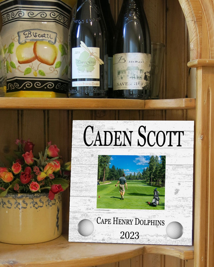 Golf Award Recognition Plaque Season Year End Gift for Player, Coach or MVP - Broad Bay Personalized Gifts Shipped Fast