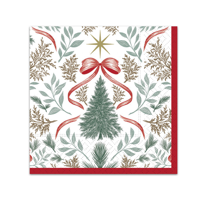 Good Tidings Greenery Paper Beverage Napkins