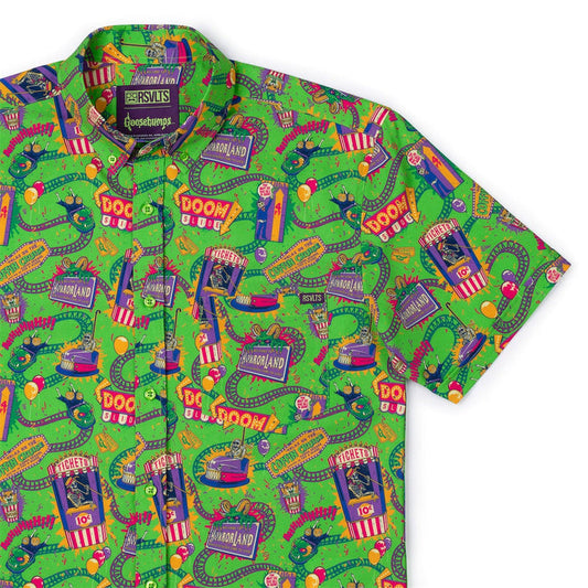 RSVLTS XS Goosebumps Short Sleeve Shirt Goosebumps "Welcome to Horrorland" – KUNUFLEX Short Sleeve Shirt Goosebumps "Welcome to Horrorland" – KUNUFLEX Short Sleeve Shirt