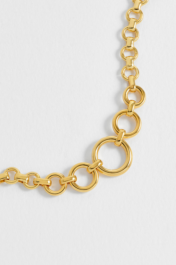 Graduated Round Link Chain Bracelet