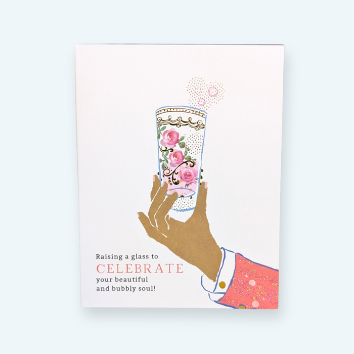 Greeting Card - Raising a Glass Celebrate