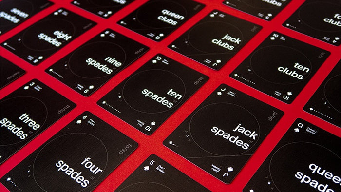 Grid Series 2 - Typographic Playing Cards by US Playing Card Co.